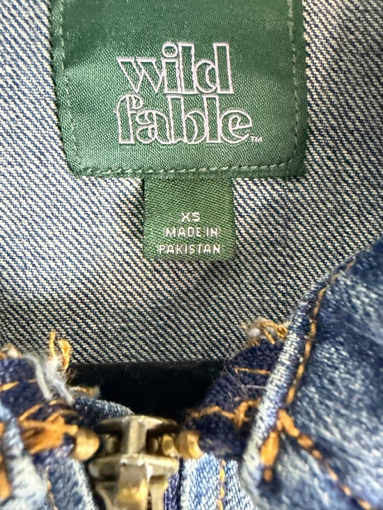 Wild Fable Women's Denim Utility Jacket - Light Wash - XS - Picture 6 of 8